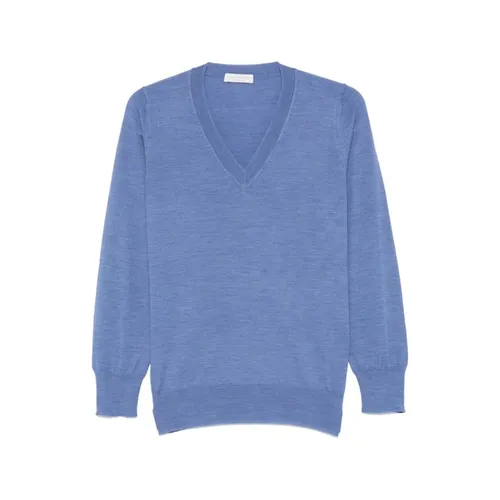 Knitwear > V-neck Knitwear - - Le Tricot Perugia - Modalova