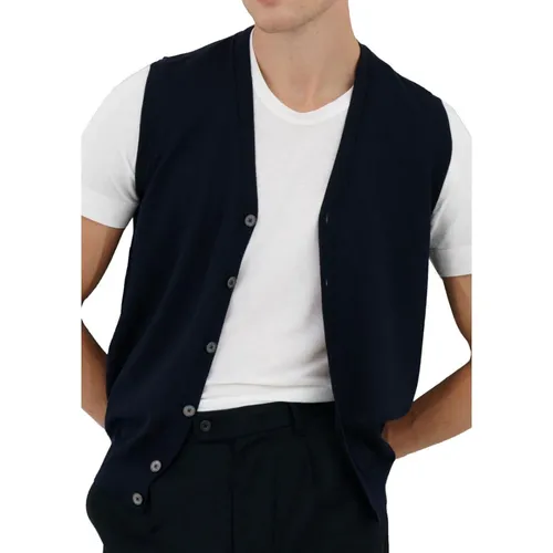 Ferrante - Jackets > Vests - Blue - Ferrante - Modalova
