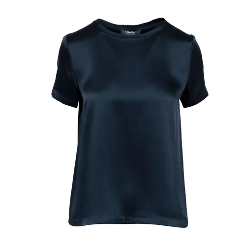 Max Mara - Tops > T-Shirts - Blue - Max Mara - Modalova