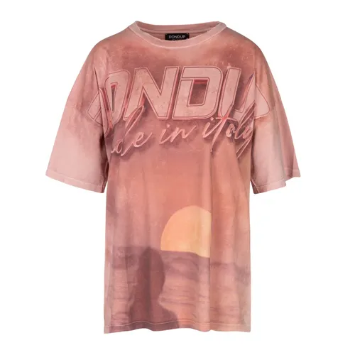 Dondup - Tops > T-Shirts - Pink - Dondup - Modalova