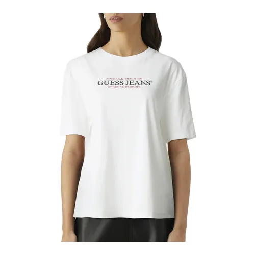 Guess - Tops > T-Shirts - White - Guess - Modalova