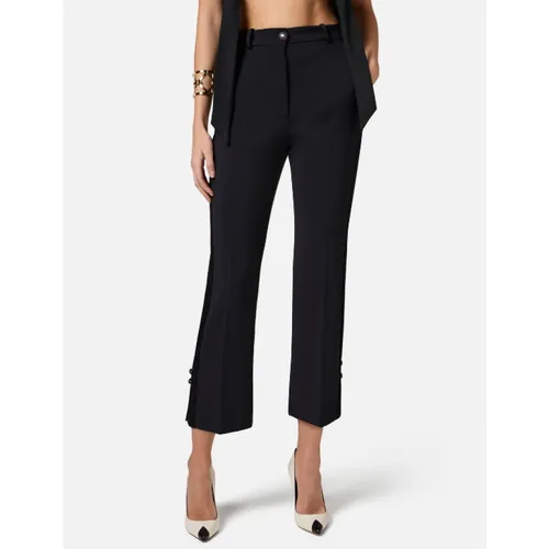 Trousers > Cropped Trousers - - Elisabetta Franchi - Modalova