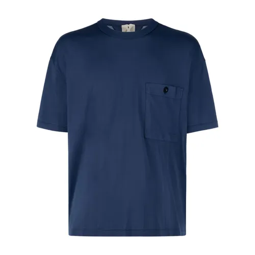 Ten C - Tops > T-Shirts - Blue - Ten C - Modalova