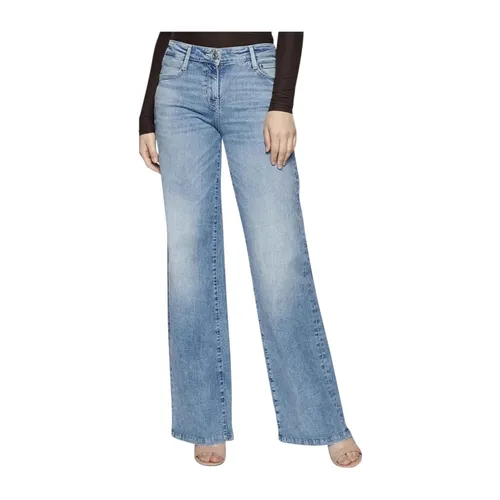 Guess - Jeans > Wide Jeans - Blue - Guess - Modalova