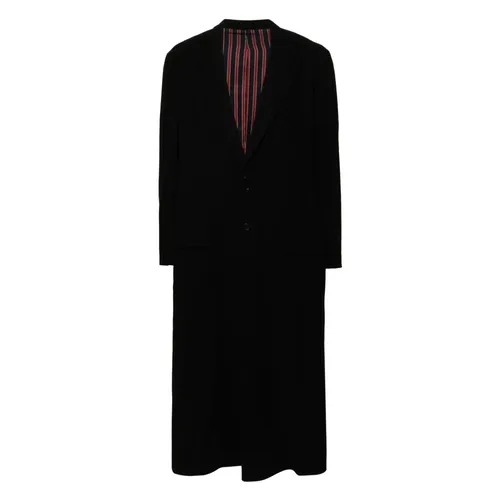 Coats > Single-Breasted Coats - - Yohji Yamamoto - Modalova