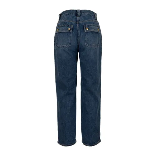 Jeans > Straight Jeans - - Elisabetta Franchi - Modalova