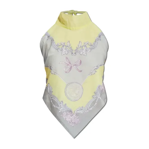 Tops > Sleeveless Tops - - Versace - Modalova