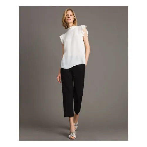 Trousers > Cropped Trousers - - Twinset - Modalova