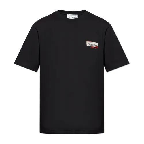 Iceberg - Tops > T-Shirts - Black - Iceberg - Modalova