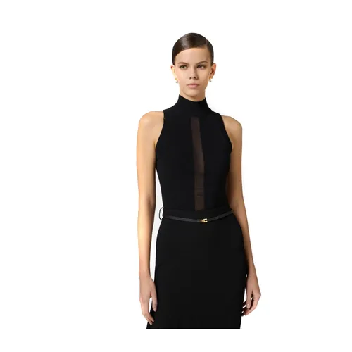 Tops > Sleeveless Tops - - Elisabetta Franchi - Modalova