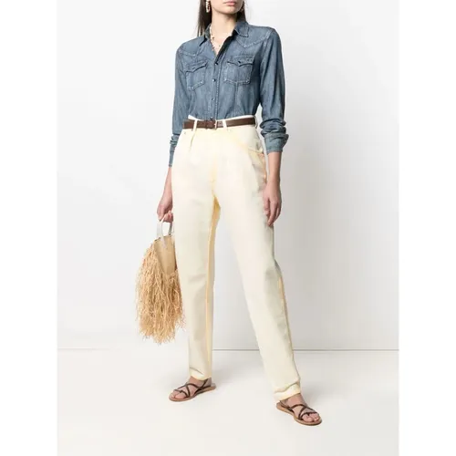 Jeans > Straight Jeans - - Alberta Ferretti - Modalova