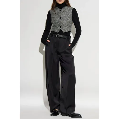 Max Mara - Jackets > Vests - Gray - Max Mara - Modalova