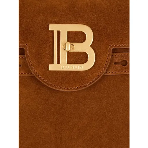 Balmain - Bags > Handbags - Brown - Balmain - Modalova