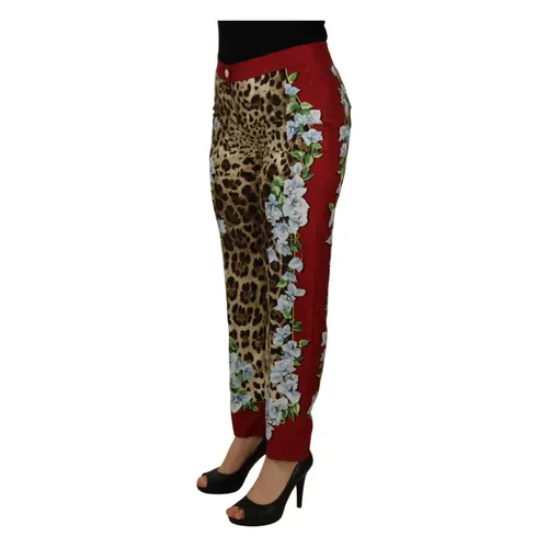 Trousers > Straight Trousers - - Dolce & Gabbana - Modalova
