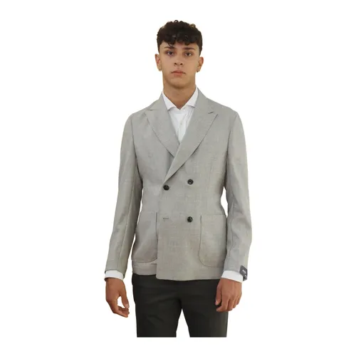 Barba - Jackets > Blazers - Gray - Barba - Modalova