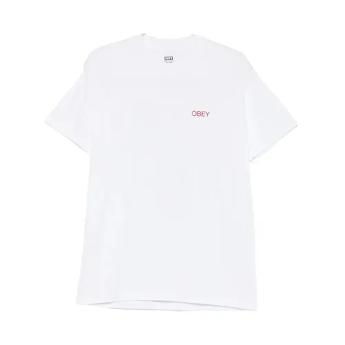 Obey - Tops > T-Shirts - White - Obey - Modalova