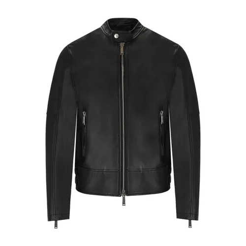 Jackets > Leather Jackets - - Dsquared2 - Modalova