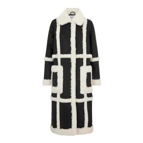 Coats > Single-Breasted Coats - - Stand Studio - Modalova