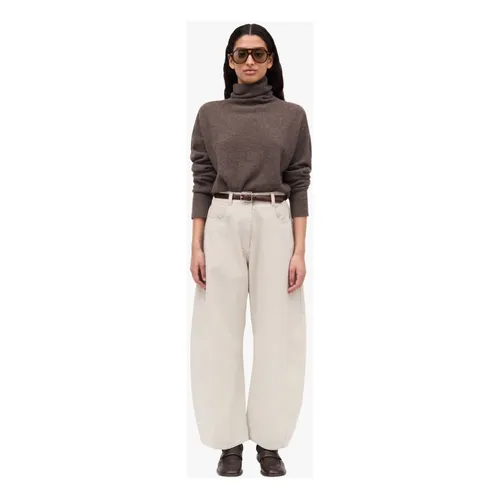 Trousers > Wide Trousers - - Mark Kenly Domino Tan - Modalova