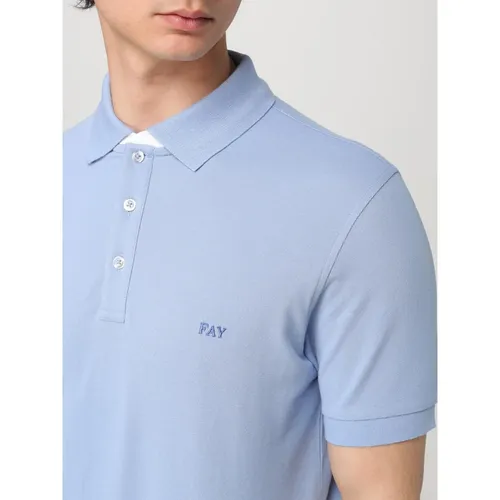 Fay - Tops > Polo Shirts - Blue - Fay - Modalova