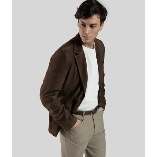 Jackets > Leather Jackets - - Gimo's - Modalova