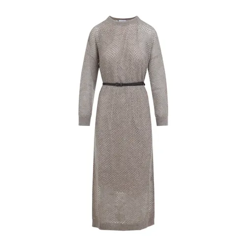Dresses > Day Dresses > Midi Dresses - - Brunello Cucinelli - Modalova