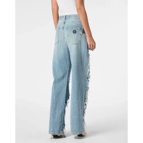 Jeans > Wide Jeans - - Philipp Plein - Modalova