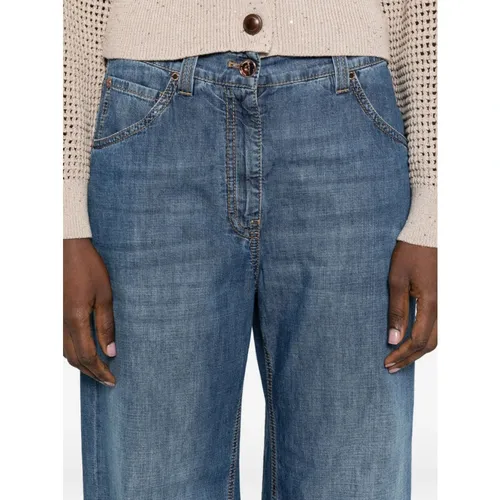 Jeans > Wide Jeans - - Brunello Cucinelli - Modalova