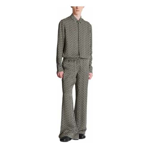 Trousers > Wide Trousers - - Balmain - Modalova