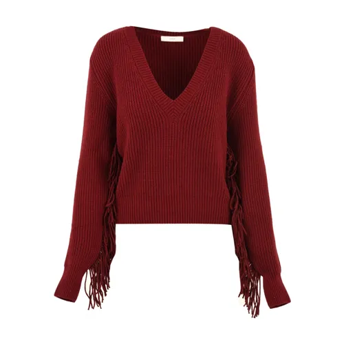 Knitwear > V-neck Knitwear - - Akep - Modalova