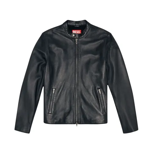 Jackets > Leather Jackets - - Diesel - Modalova