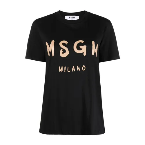 Msgm - Tops > T-Shirts - Black - Msgm - Modalova