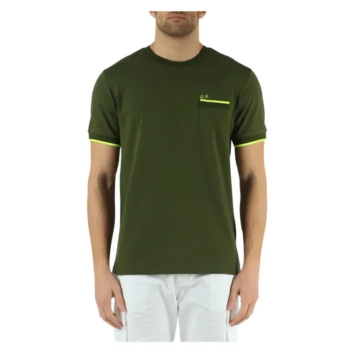 Sun68 - Tops > T-Shirts - Green - Sun68 - Modalova