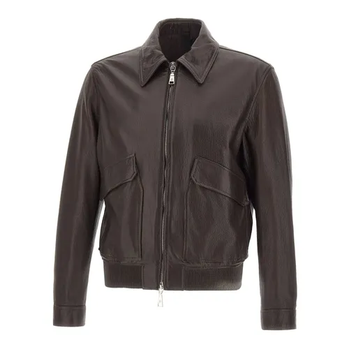 Jackets > Leather Jackets - - Tagliatore - Modalova