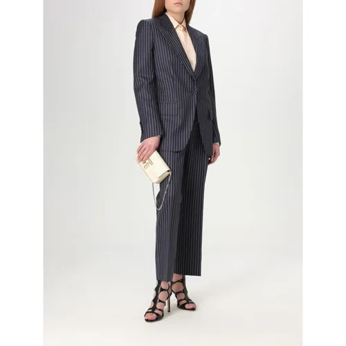Trousers > Straight Trousers - - Tom Ford - Modalova