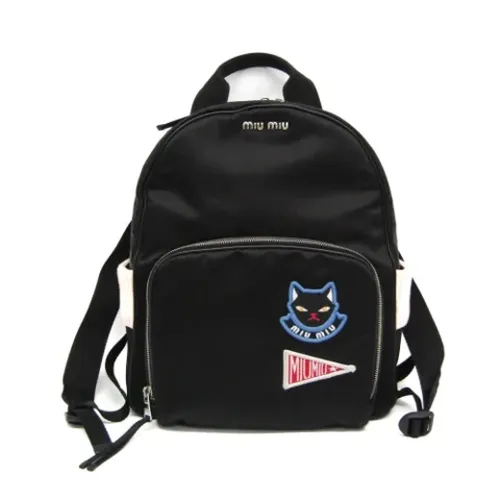 Pre-owned > Pre-owned Bags > Pre-owned Backpacks - - Miu Miu Pre-owned - Modalova