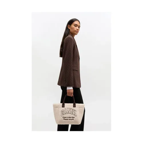 Ganni - Bags > Tote Bags - White - Ganni - Modalova