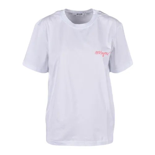 Msgm - Tops > T-Shirts - White - Msgm - Modalova