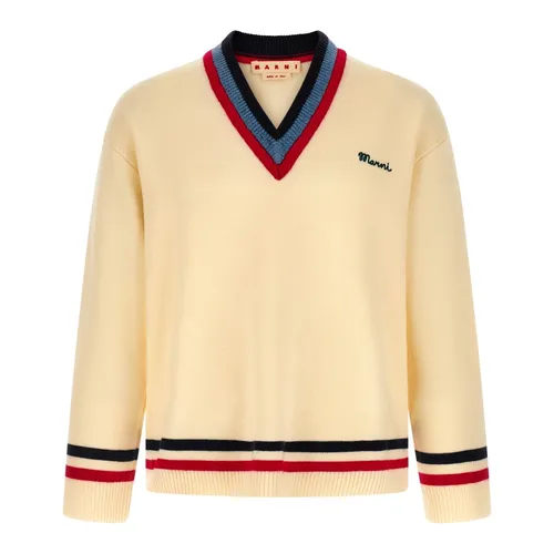 Knitwear > V-neck Knitwear - - Marni - Modalova