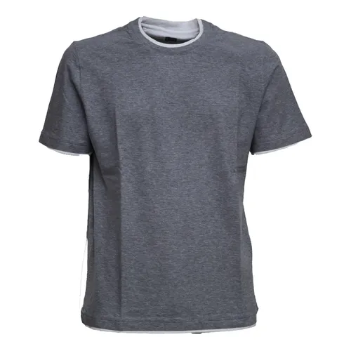 Fedeli - Tops > T-Shirts - Gray - Fedeli - Modalova