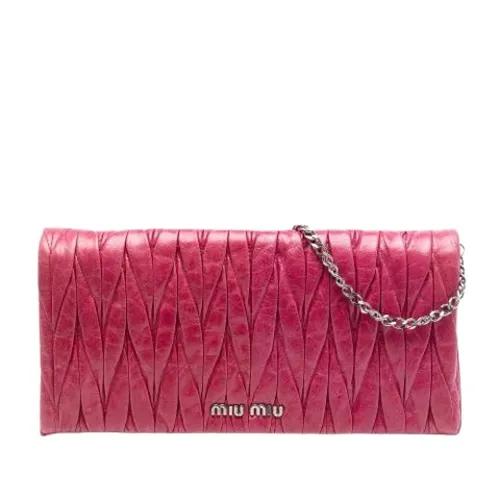 Pre-owned > Pre-owned Bags > Pre-owned Clutches - - Miu Miu Pre-owned - Modalova