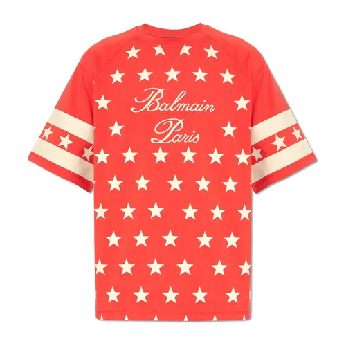Balmain - Tops > T-Shirts - Red - Balmain - Modalova