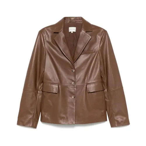 Jackets > Leather Jackets - - Loulou Studio - Modalova