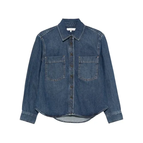 Blouses & Shirts > Denim Shirts - - Frame - Modalova