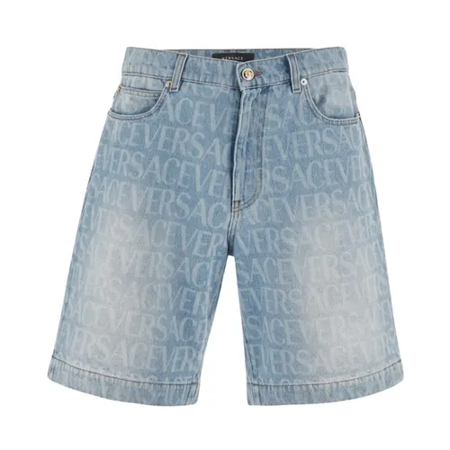 Shorts > Denim Shorts - - Versace - Modalova