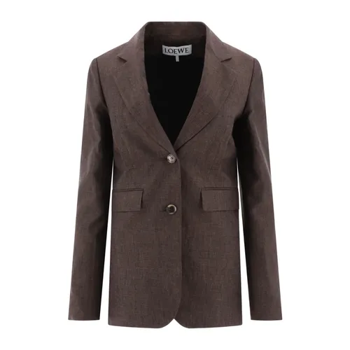 Loewe - Jackets > Blazers - Brown - Loewe - Modalova