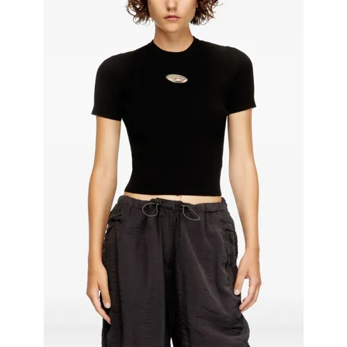 Diesel - Tops > T-Shirts - Black - Diesel - Modalova