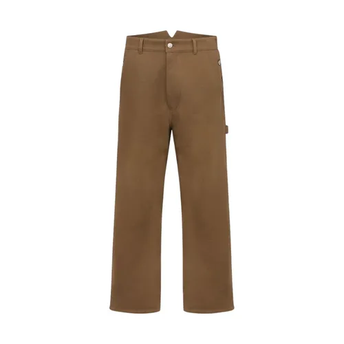 Trousers > Straight Trousers - - Moschino - Modalova