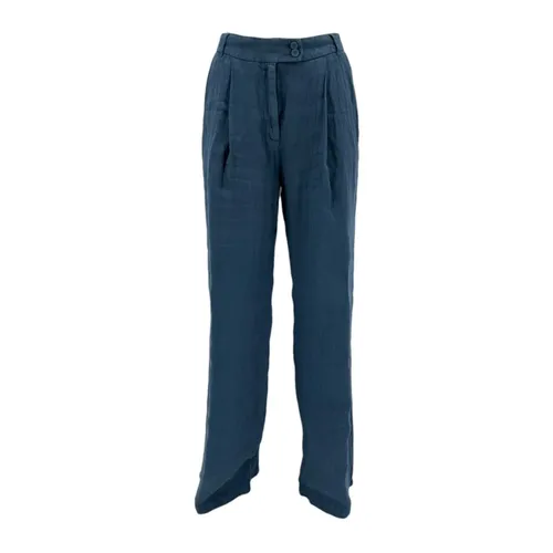 Trousers > Wide Trousers - - 120% Lino - Modalova