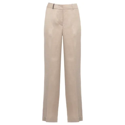 Trousers > Wide Trousers - - Peserico - Modalova